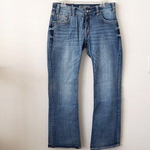 Rock & Roll Boot cut light wash jeans, 32x32